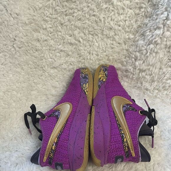 Nike LeBron 20 GS 'Young Heirs' FD0207-500 vivid purple kids sneakers SZ5Y - Picture 7 of 13